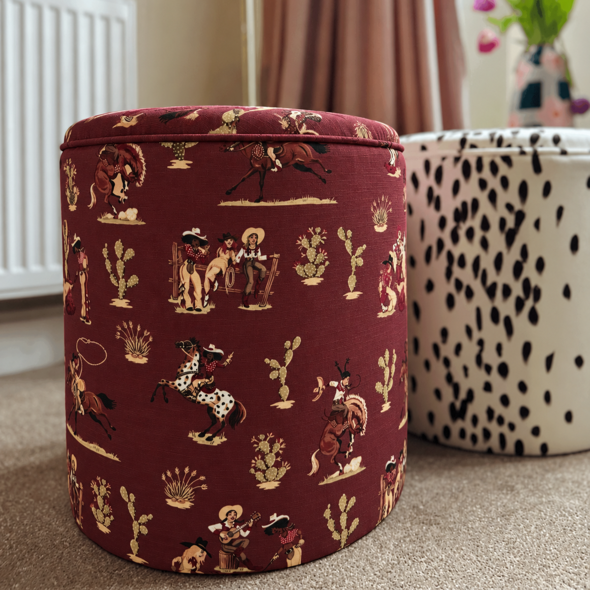 Burgundy+cowboy-patterned+pouffe.png