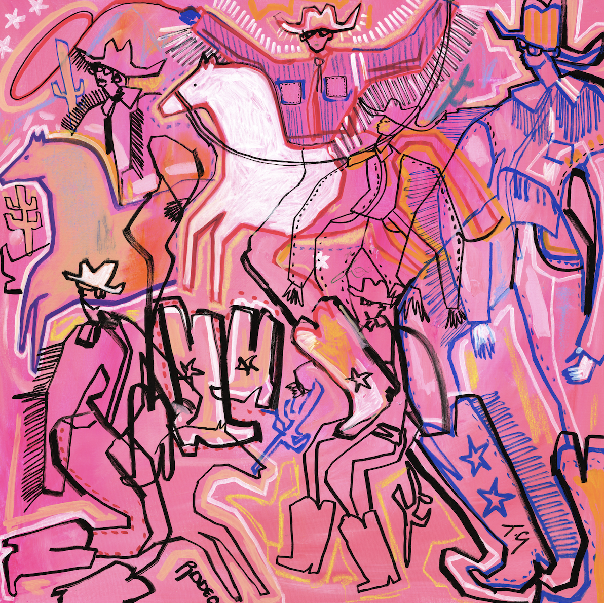 Tony Green Sunset Cowboys