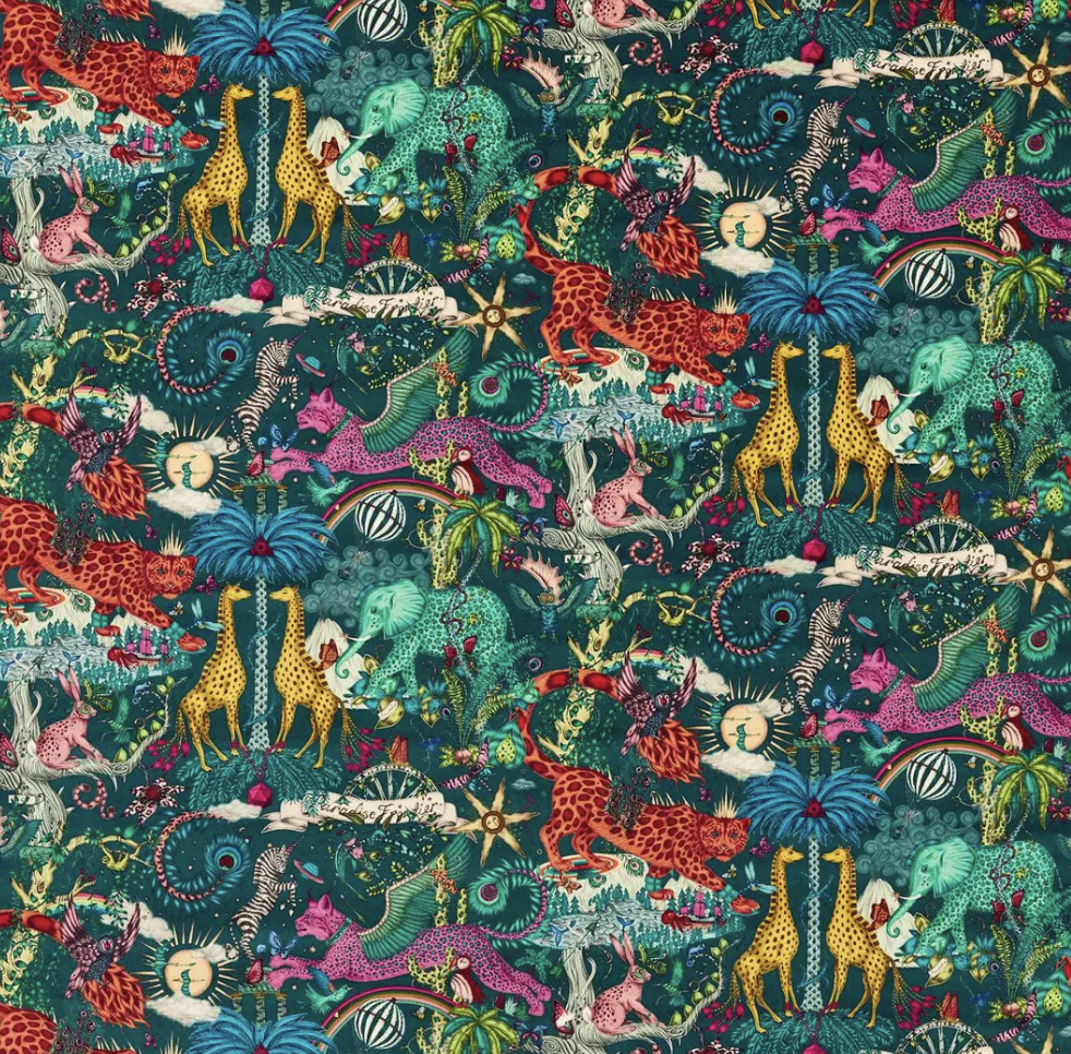 Emma J Shipley Paradise Lost Teal Velvet