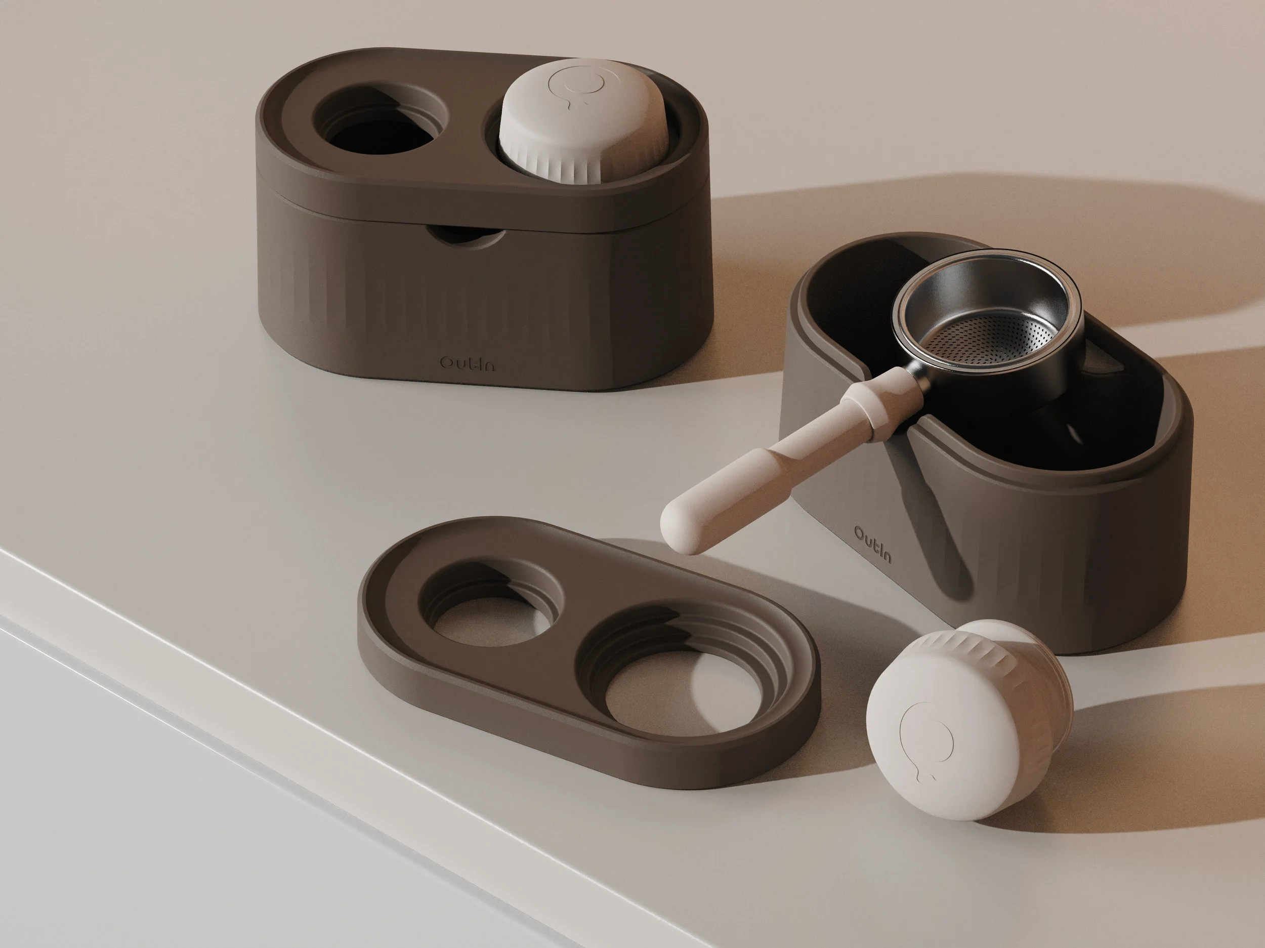 OutIn | Espresso Grounds Container