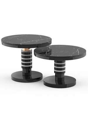 Havana Coffee Tables Ceramic Marble Lacquered Wood Casalto - Gray Wood Circle Coffee Table Havana Coffee Tables Ceramic Marble Lacquered Wood Casalto - Gray Wood Circle Coffee Table