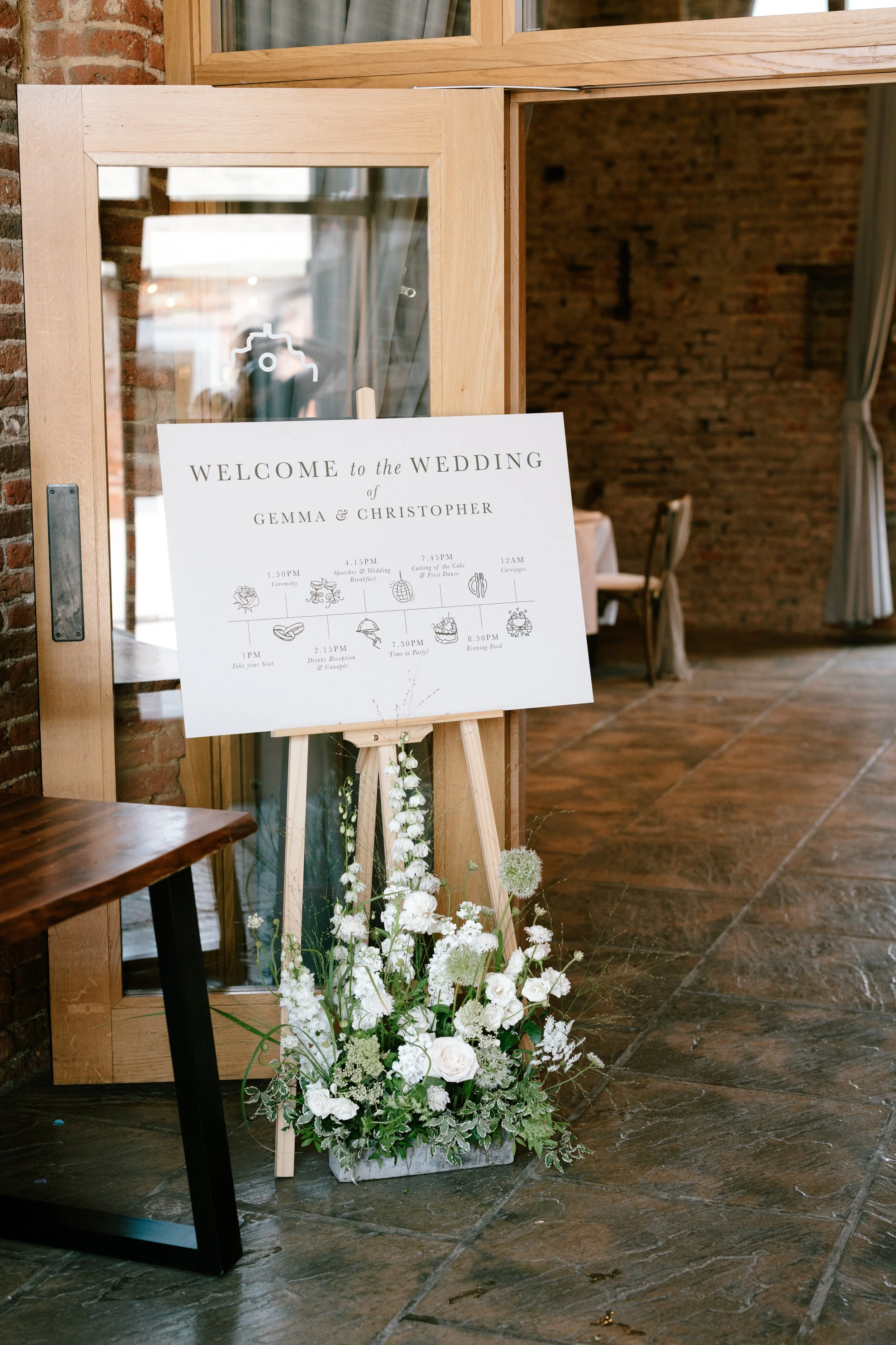 Polly Pickle Evelyn Wedding Order of the Day