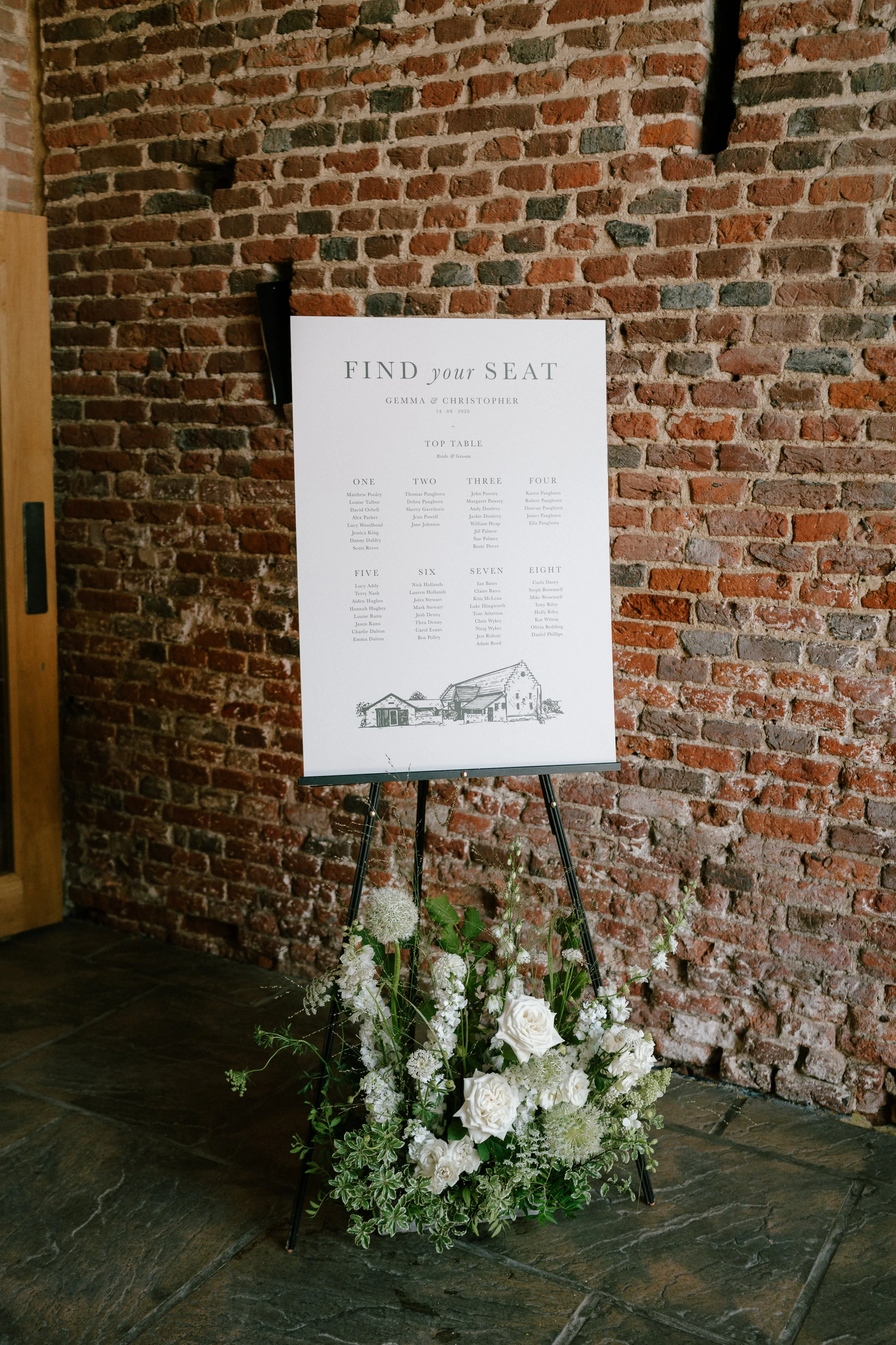 Polly Pickle Evelyn Wedding Table Plan