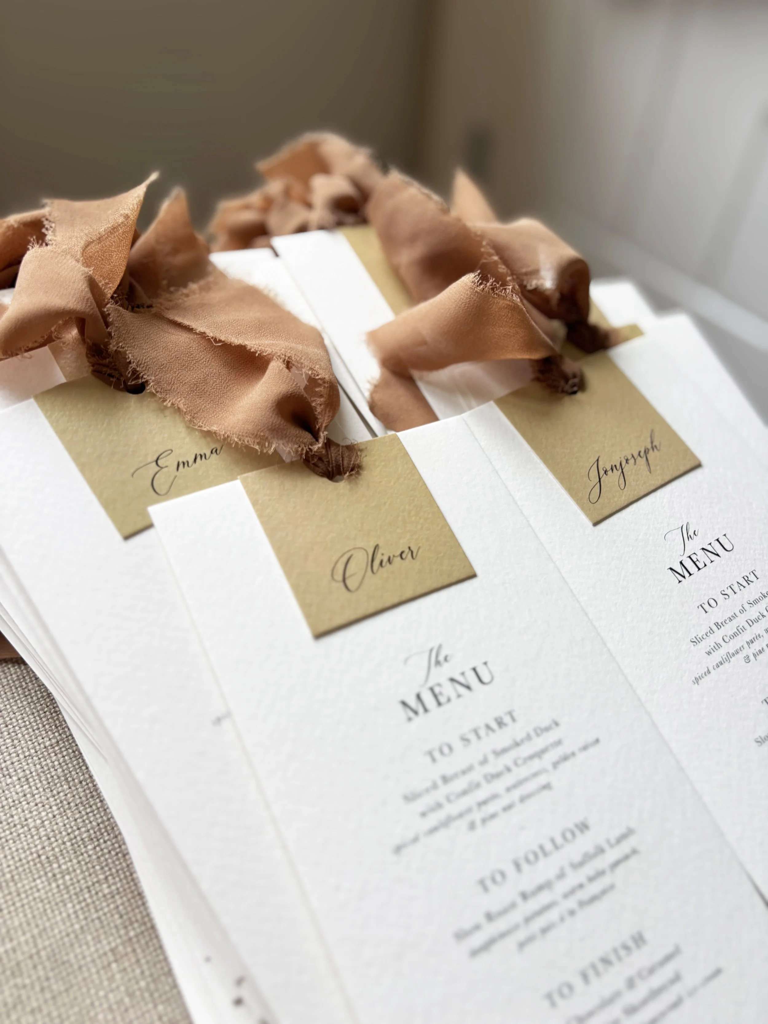 Polly Pickle Bespoke Wedding Menu