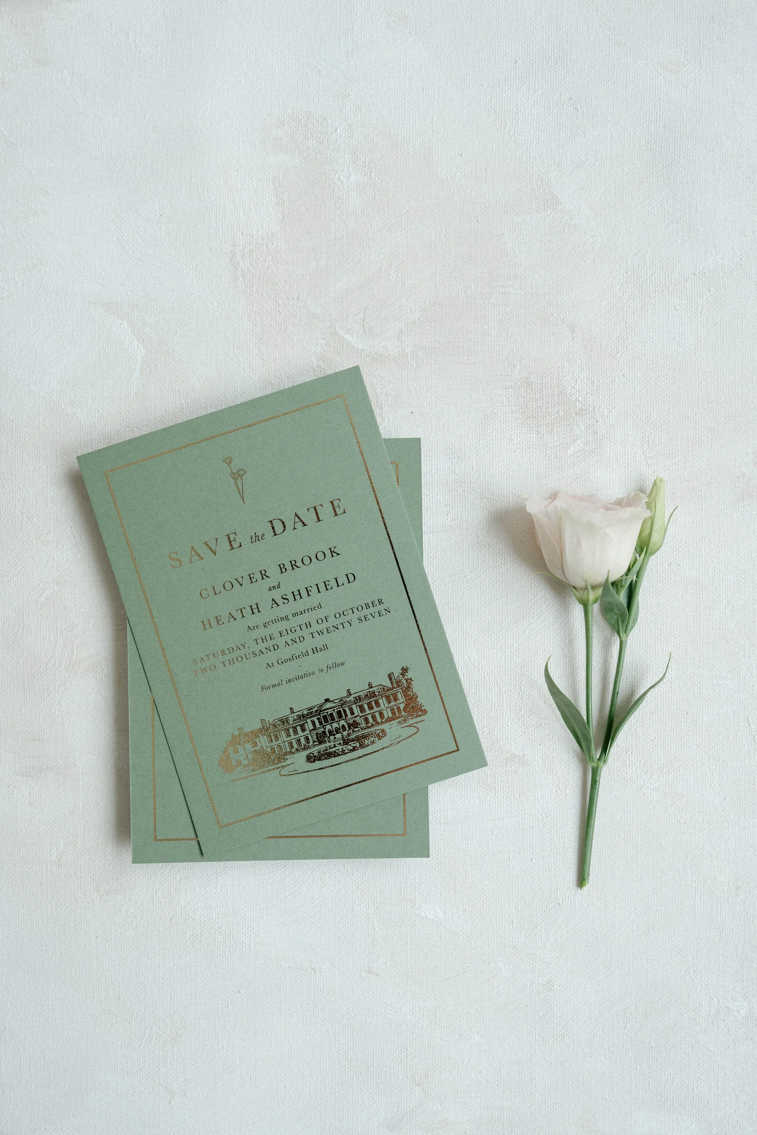 Polly Pickle Clover Save the Date