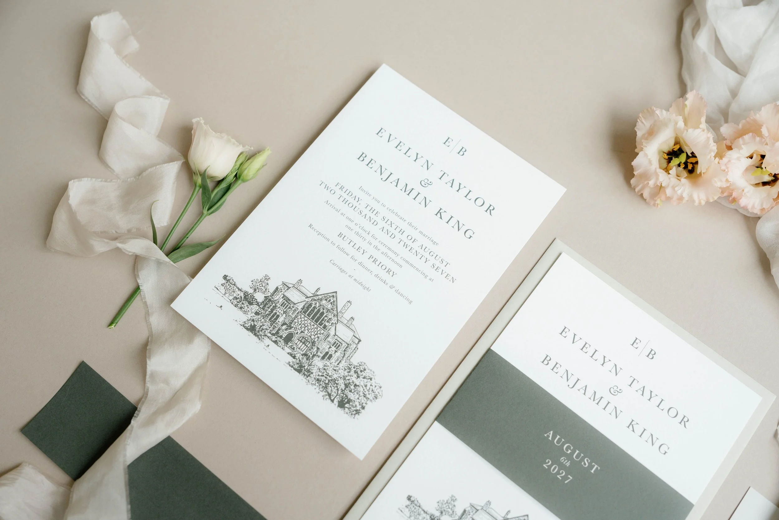 Polly Pickle Evelyn Wedding Invitation