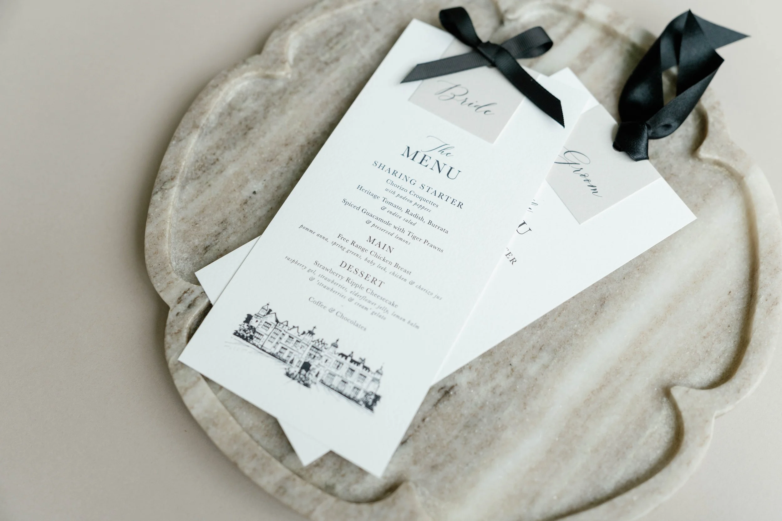 Polly Pickle Aurora Wedding Menu