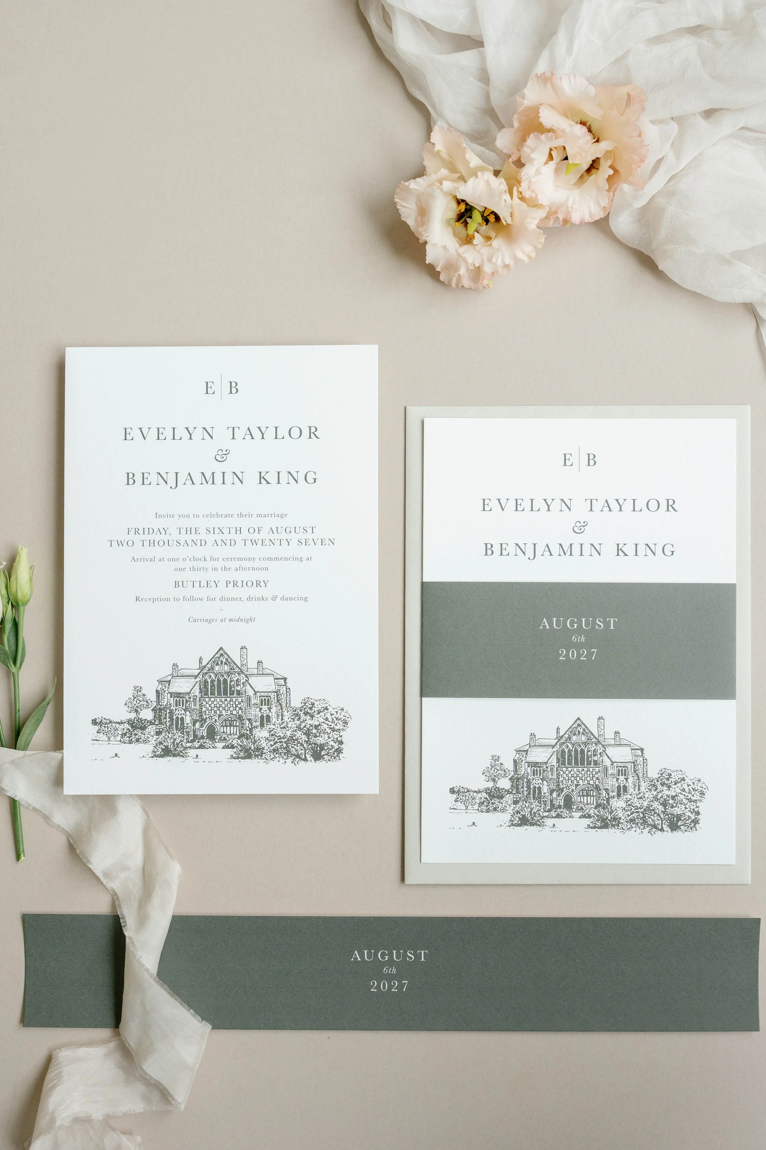 Polly Pickle Evelyn Wedding Invitation