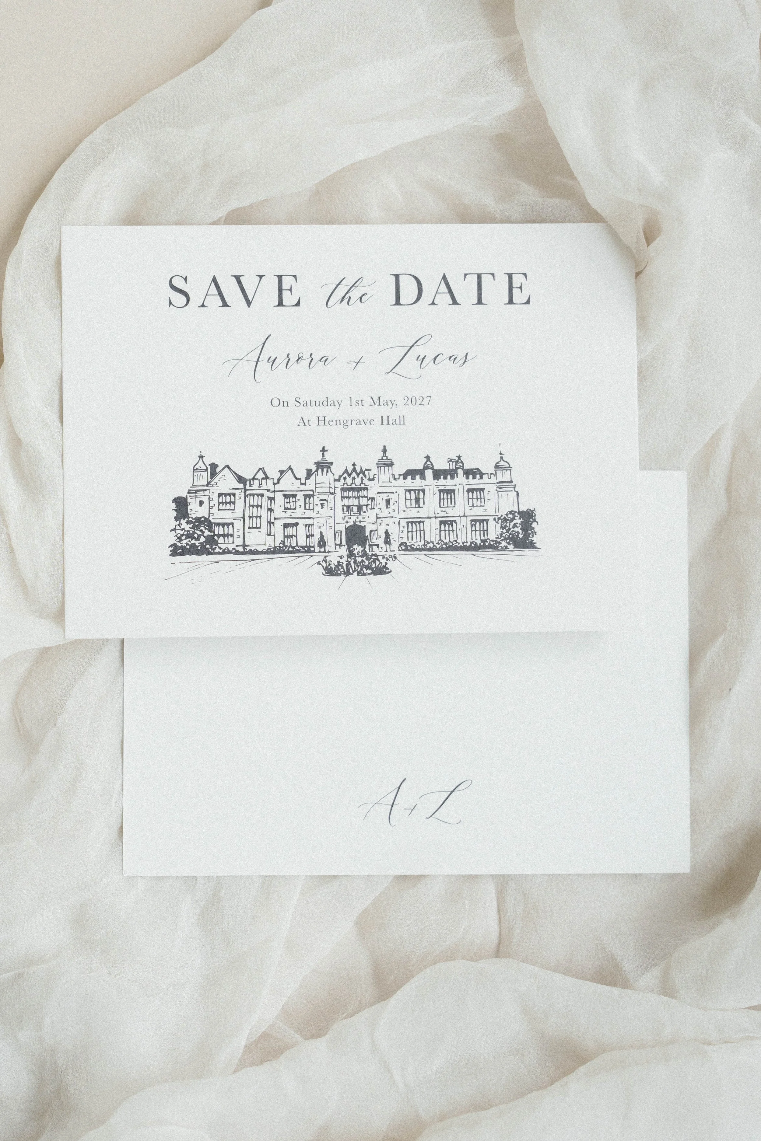 Polly Pickle Aurora Save the Date