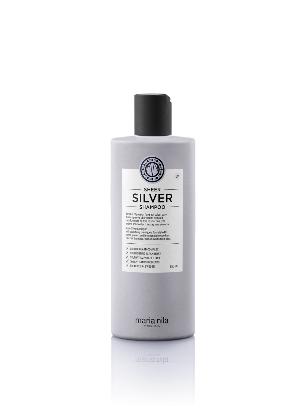 sagging Windswept Læne Maria Nila Sheer Silver Shampoo, 350 ml — Kliim Coiffure