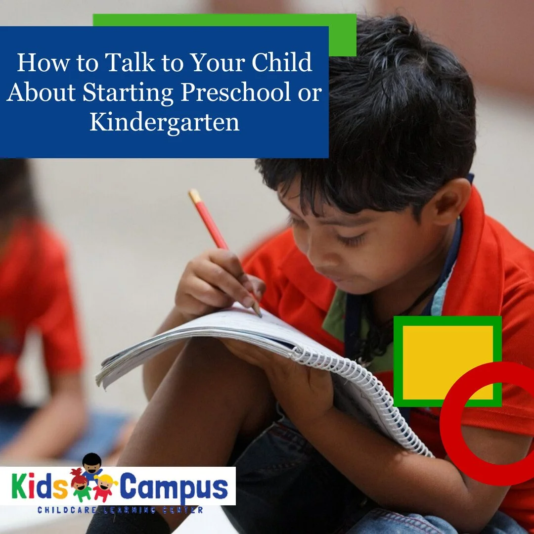 How to Talk to Your Child About Starting Preschool or Kindergarten