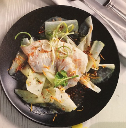 kohlrabisalat mit saibling