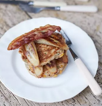 pikante mais pancakes