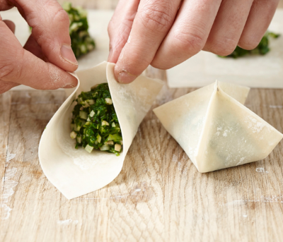 dim sum mit bärlauch 