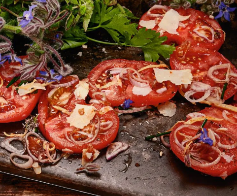 marinierte warme tomaten