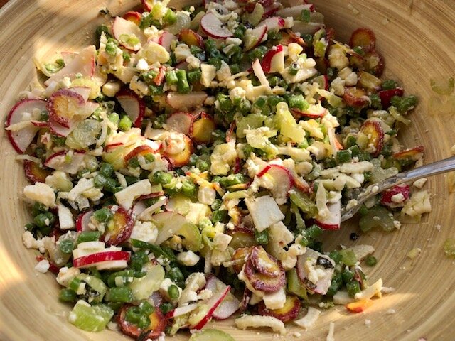 knacksalat mit minze