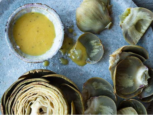 artischocken in court bouillon