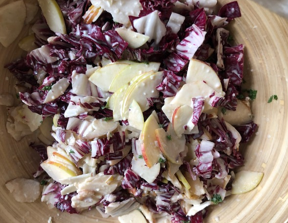 herbstsalat mit äpfeln &amp; birnen