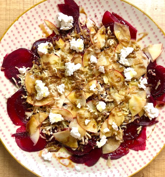 rote-rüben-carpaccio mit maroni