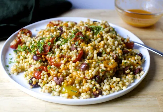 perlcouscous mit röst-tomaten