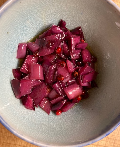 marinierter radicchio