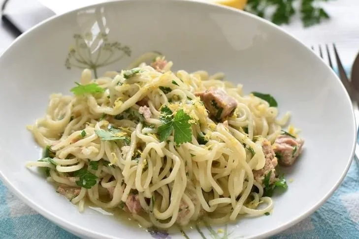 pasta limone e tonno