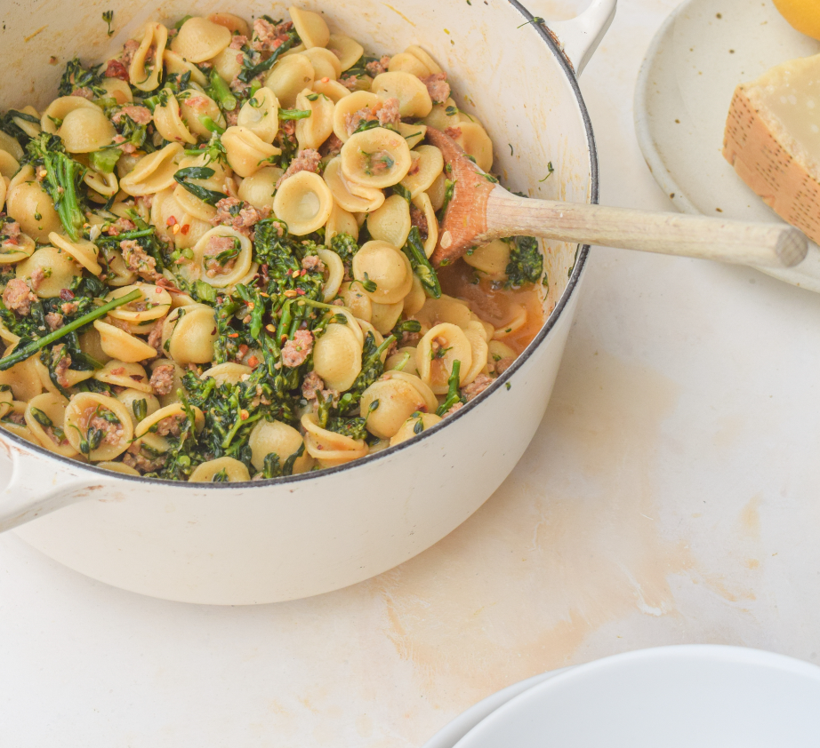 pasta mit brokkoli und nduja