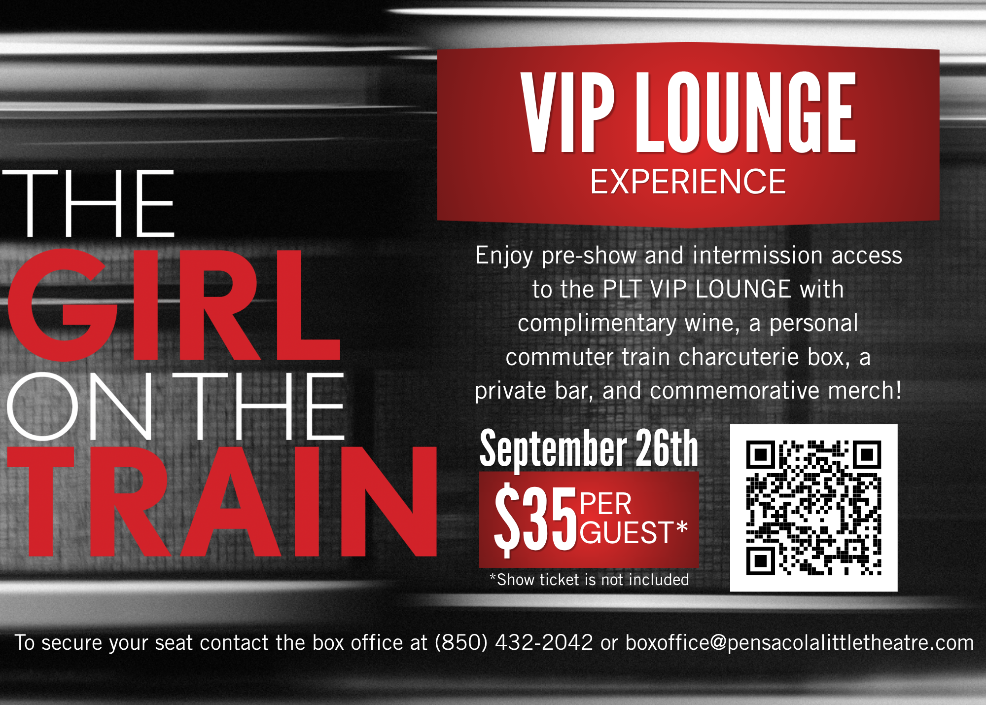 VIP Lounge Experience - The Girl on the Train