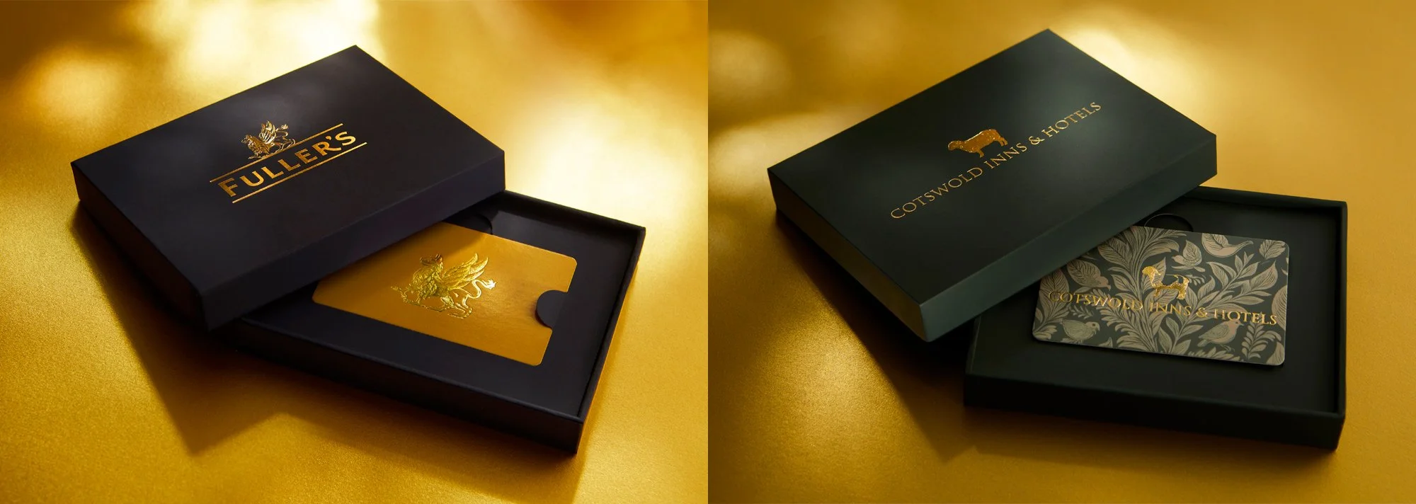 Fullers and Cotswold Inns Luxury Gift Card Boxes