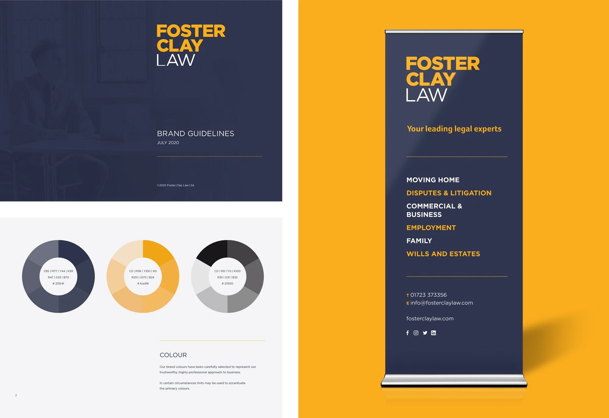 Foster Clay Law Brand Guidelines and Marketing Design by Fitzpatrick Design