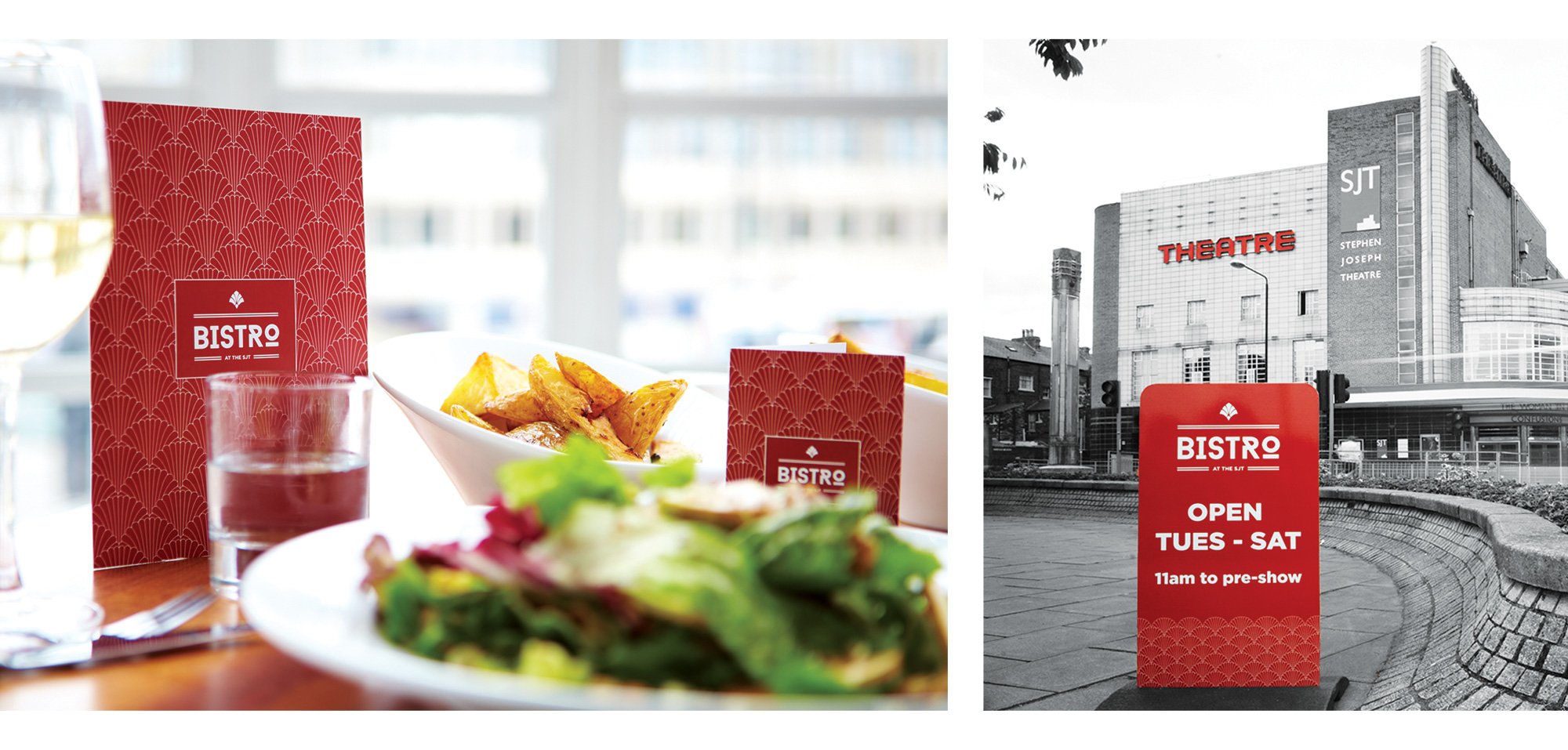 Stephen Joseph Theatre Menu and Signage Development by Fitzpatrick Design