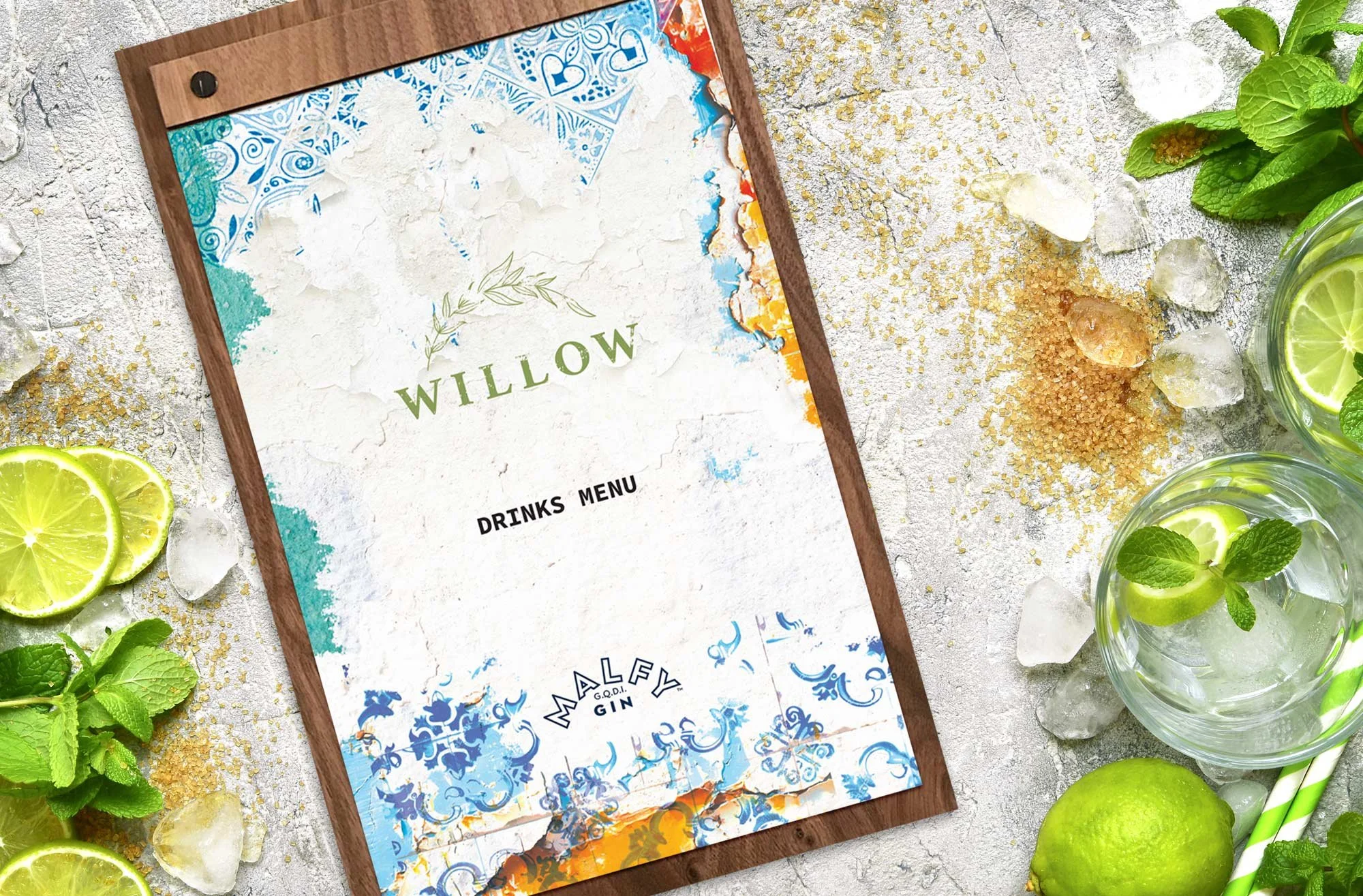 Willow Restaurants brand identity by Fitzpatrick Design