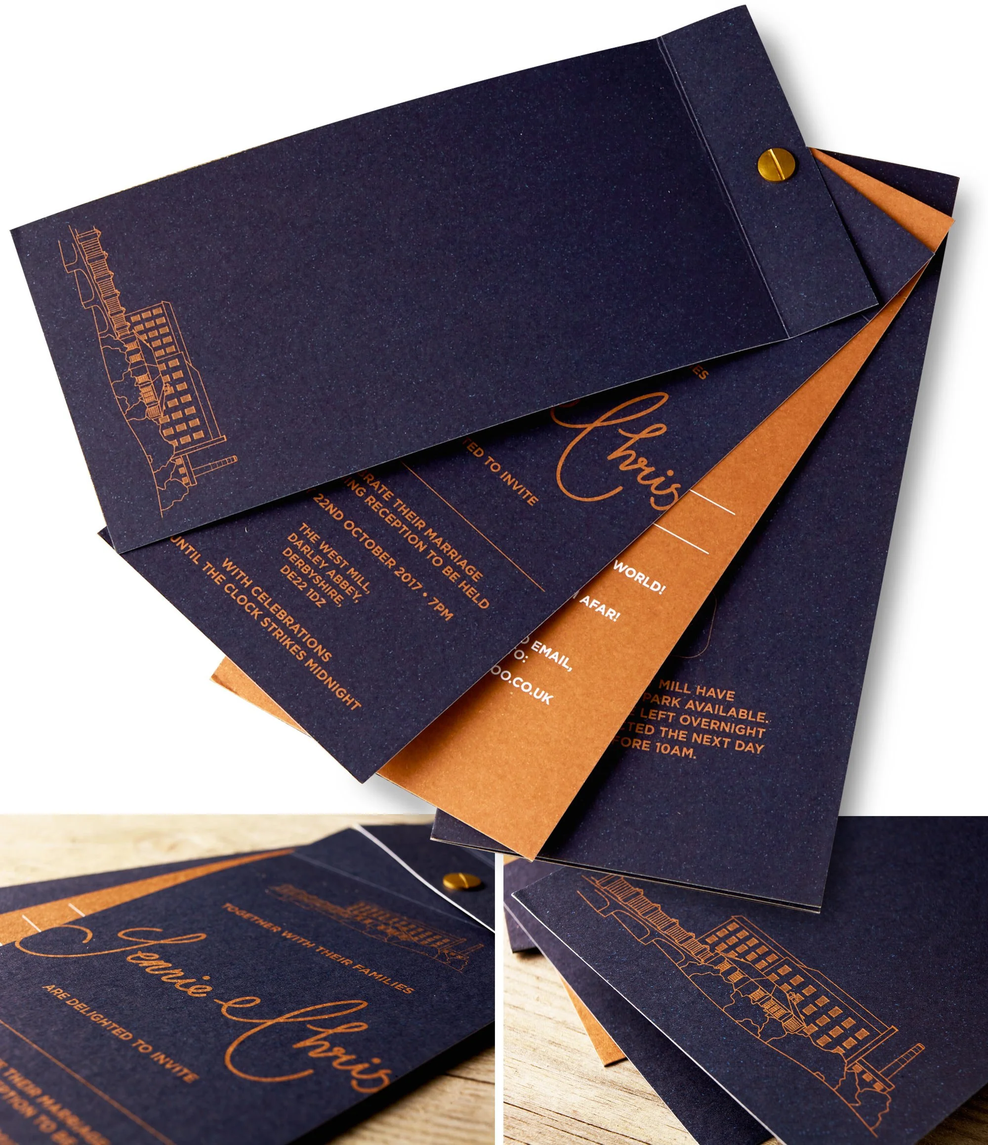 Luxury wedding stationery creative design and development