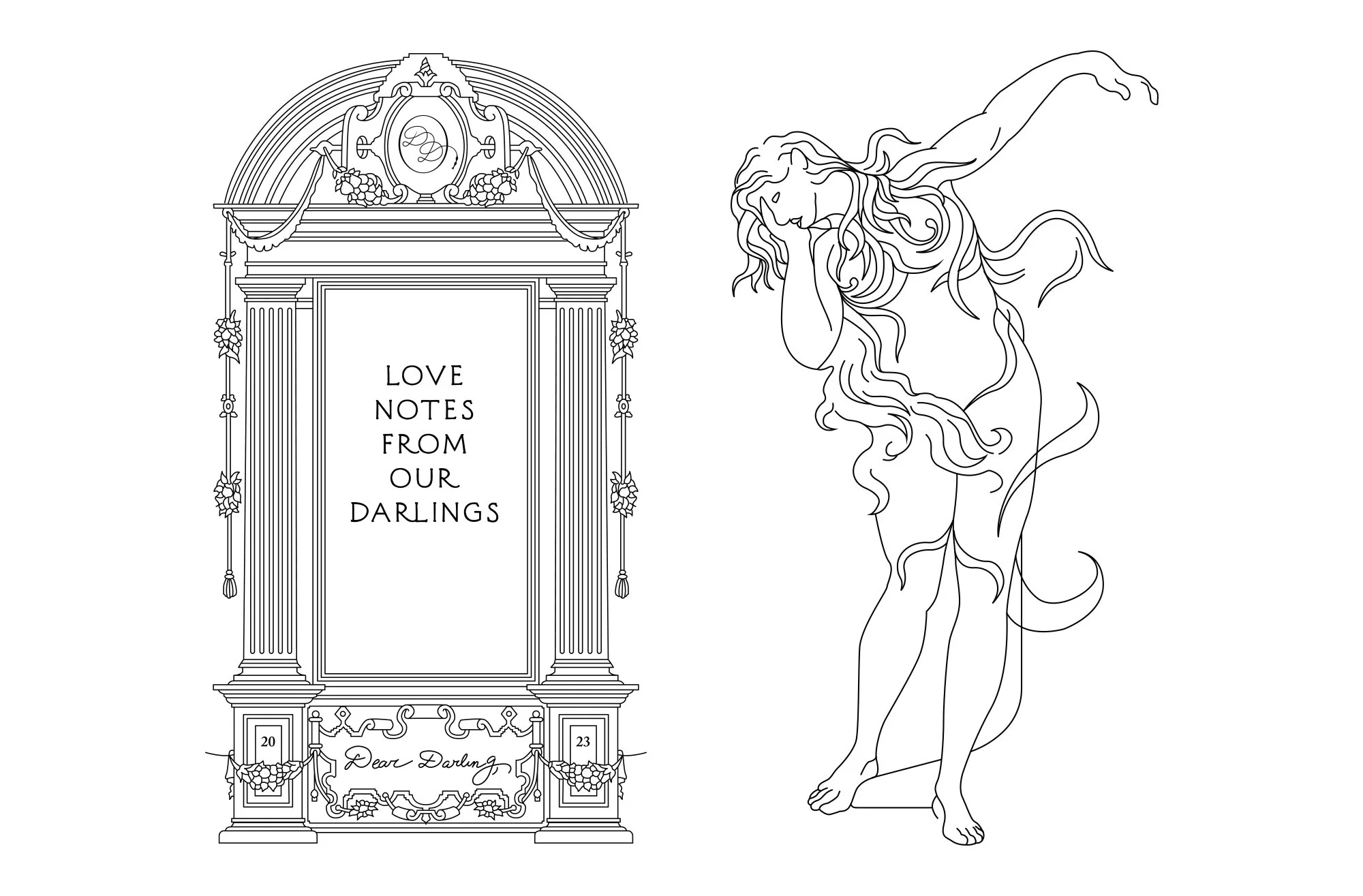 Dear Darling London Nightclub Illustration