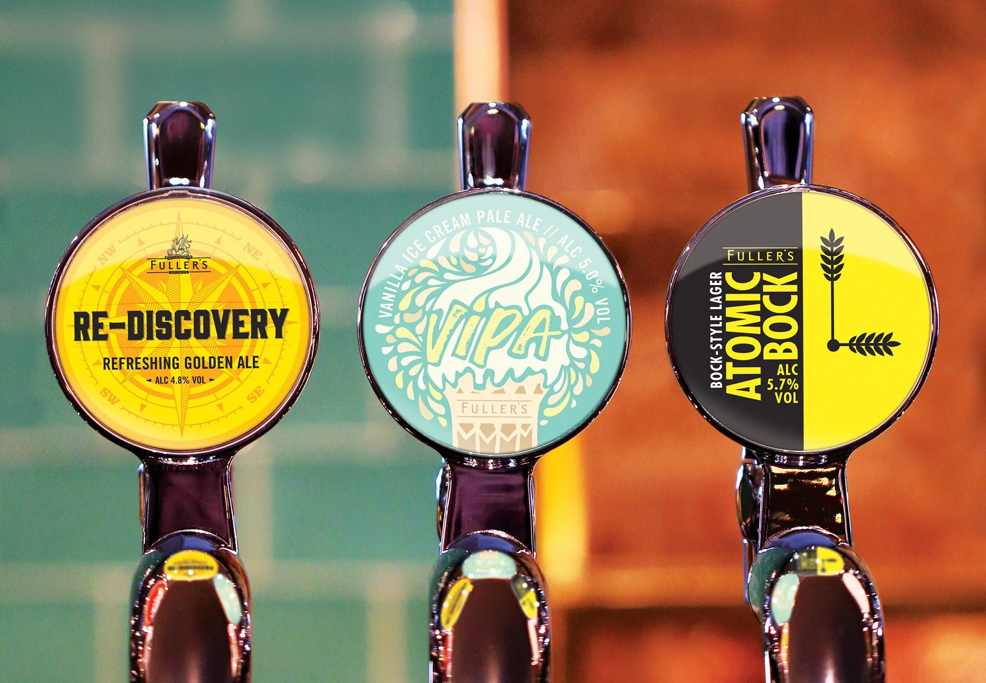 Fuller's Beer Pump Clip Designs