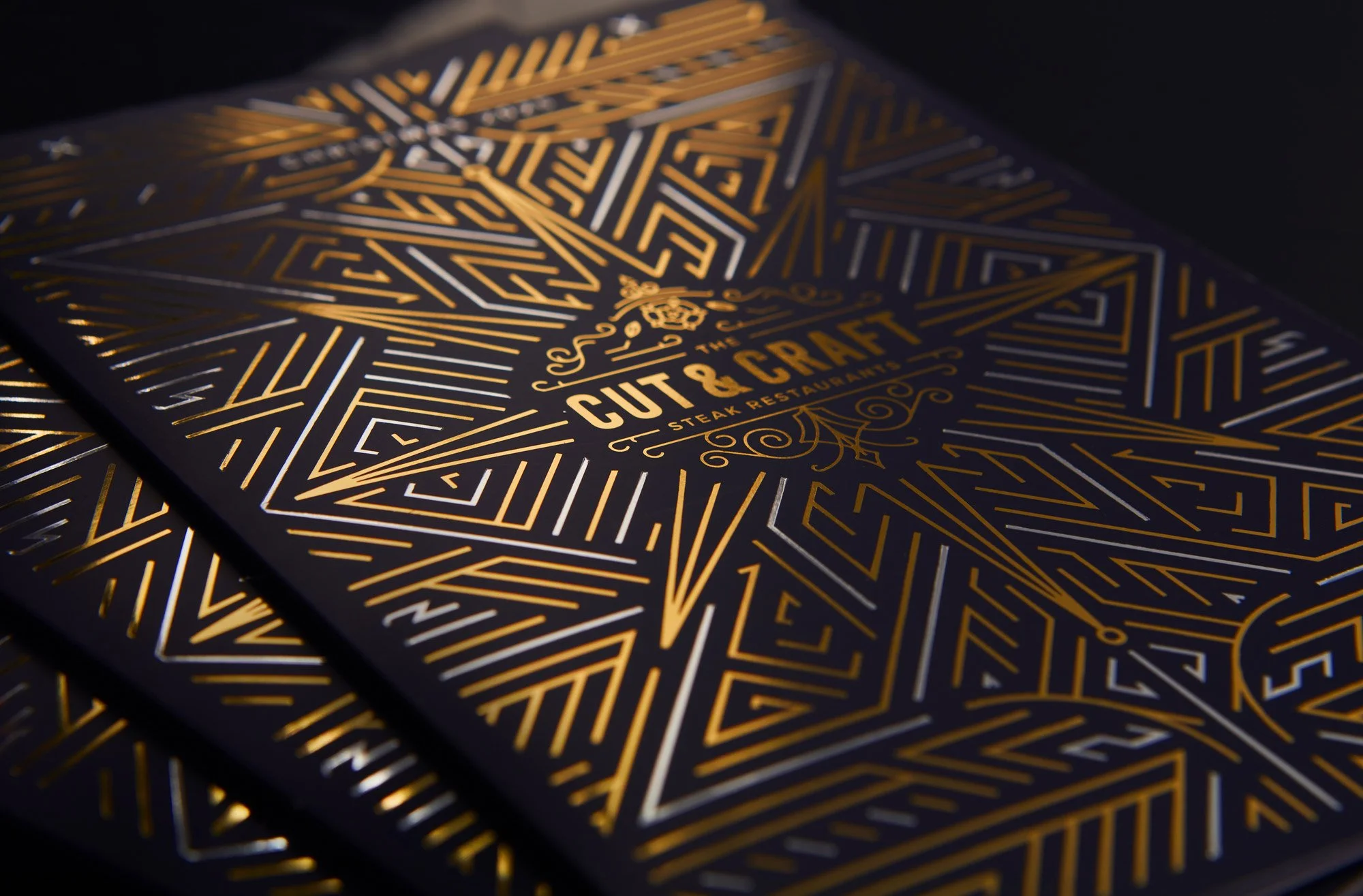 The Cut & Craft Luxury Christmas Menu Design 