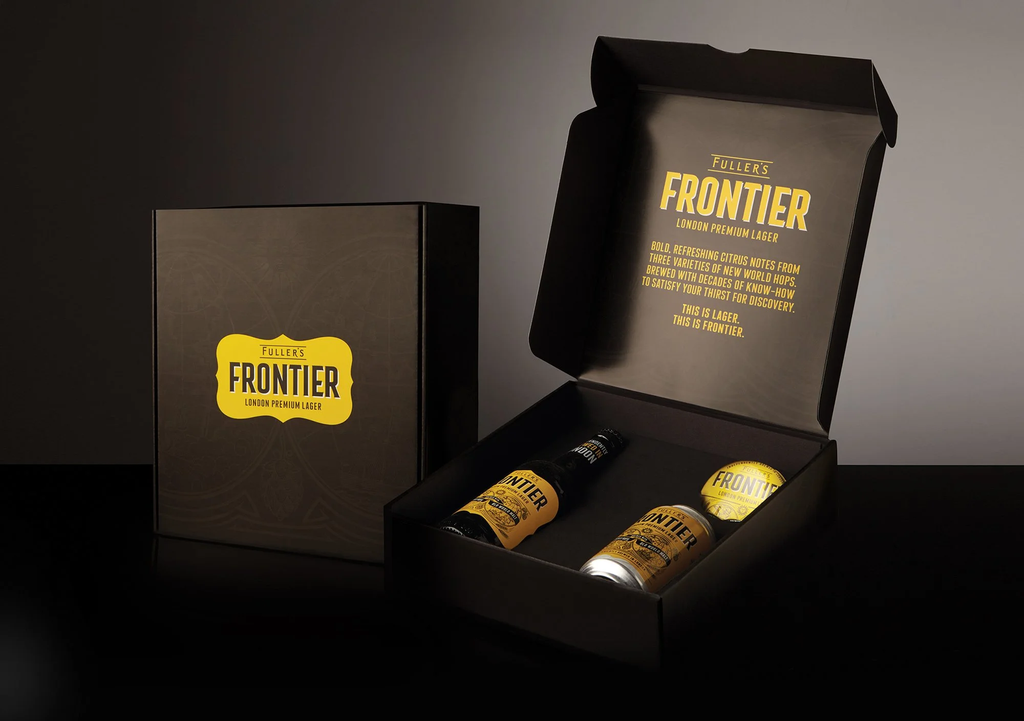 Fuller's Frontier Lager Packaging Design by Fitzpatrick Design