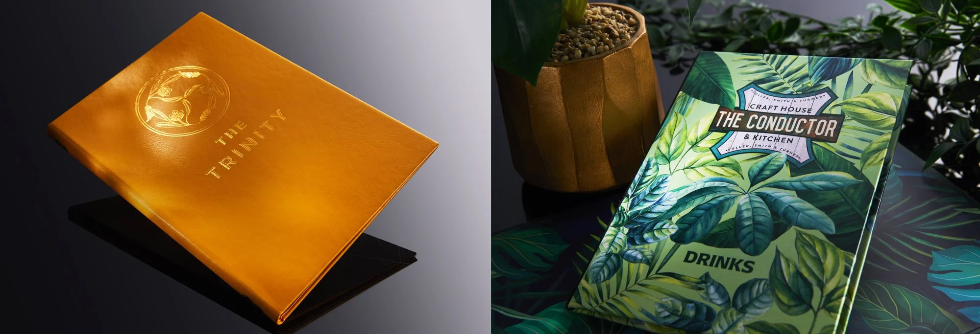 Fuller's Luxury Menu Cover Design