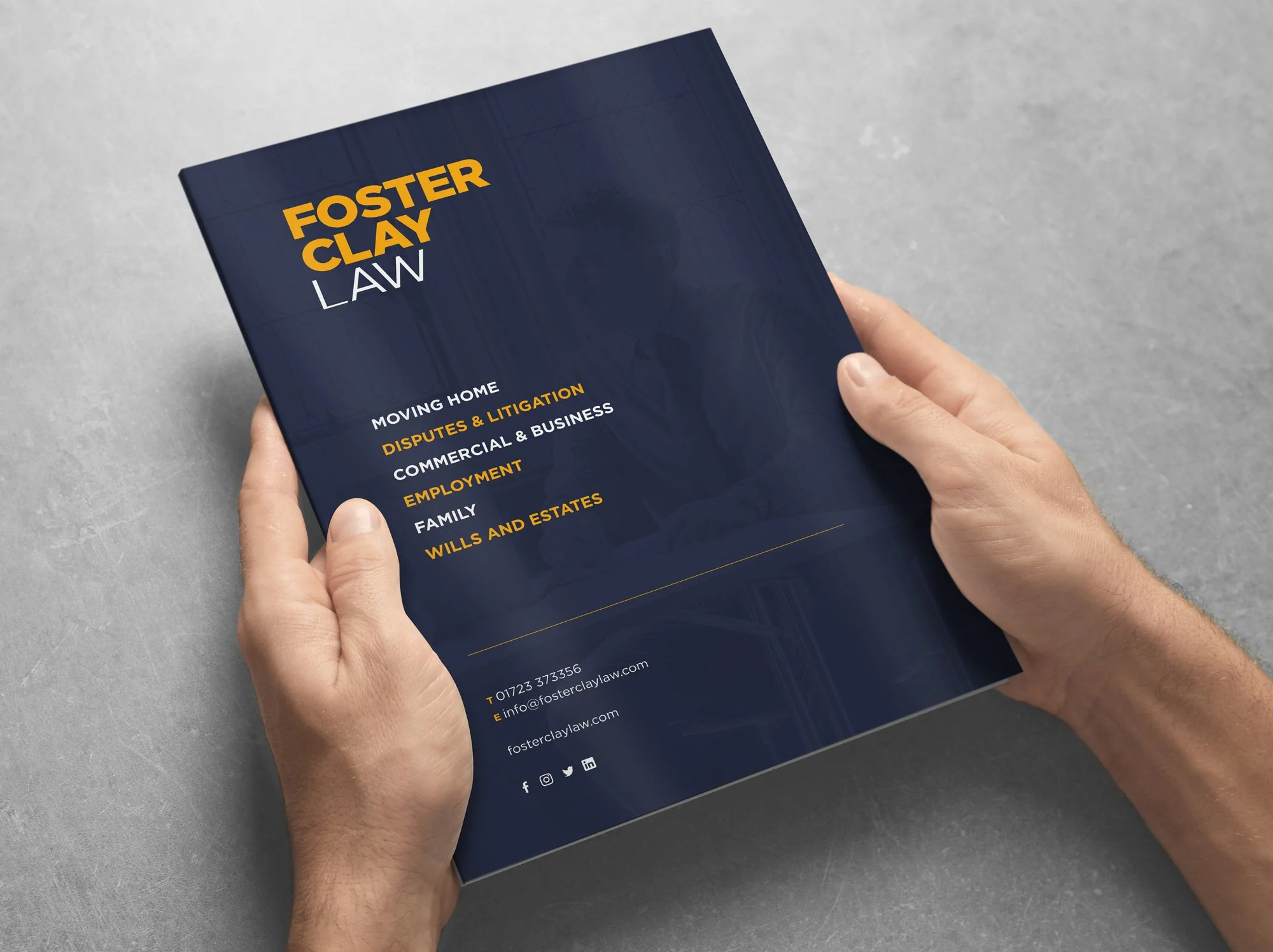 Foster Clay Law Brochure Design by Fitzpatrick Design