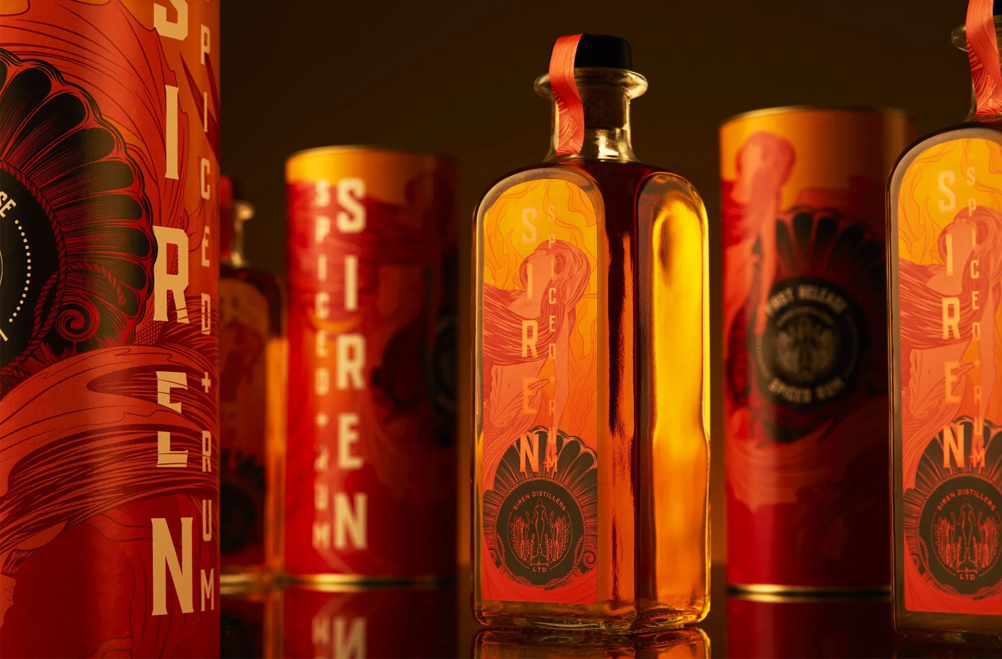 Siren Spiced Rum Luxury Packaging
