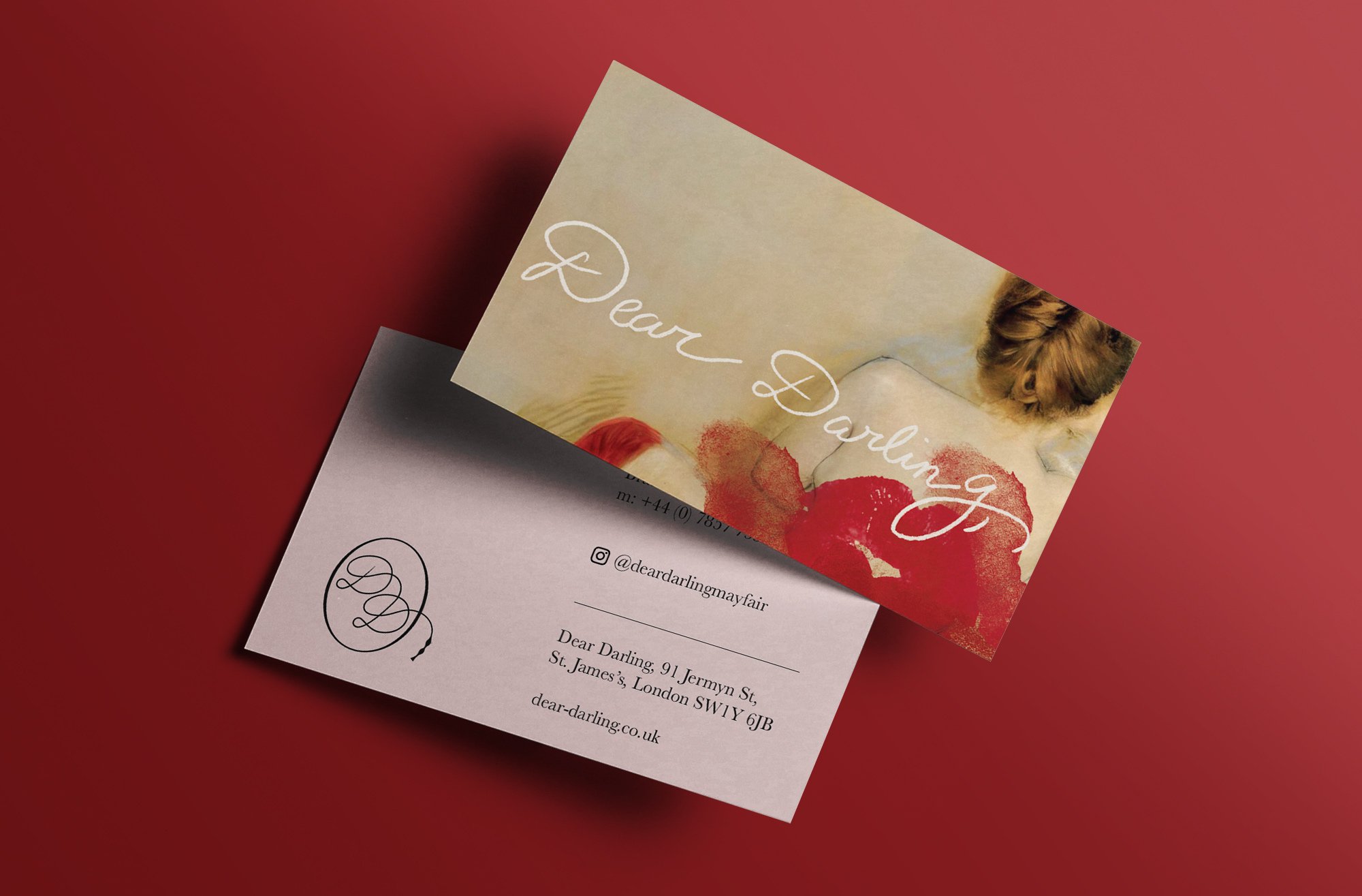 Dear Darling London Club Business Card Design