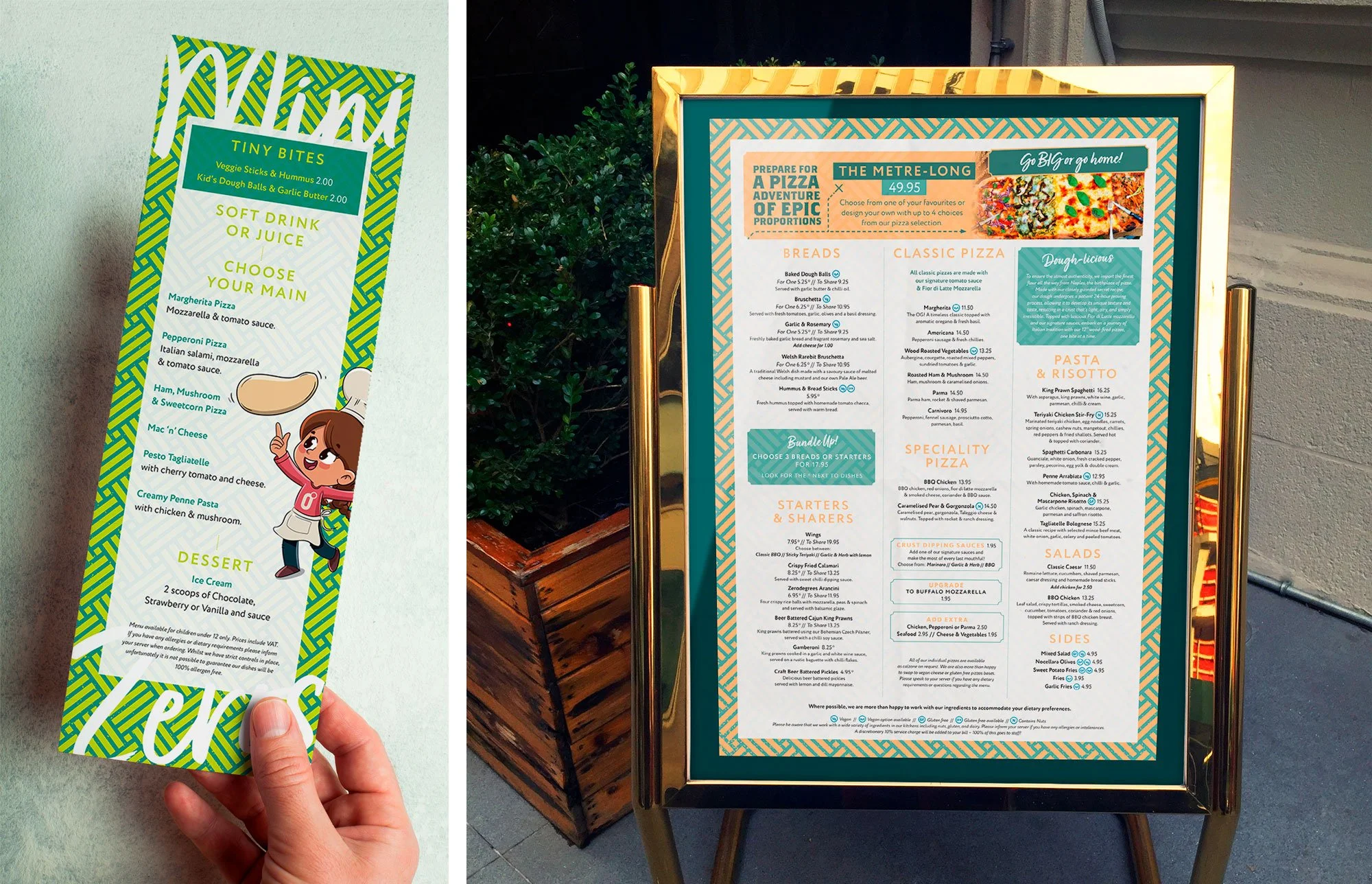 Zero Degrees Menu and Print Design by Fitzpatrick Design