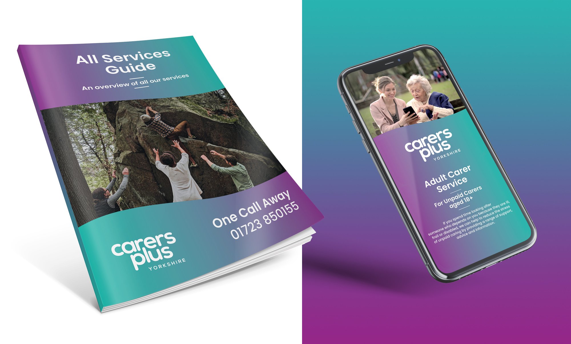 Carers Plus Yorkshire Charity Print and Digital Design by Fitzpatrick Design
