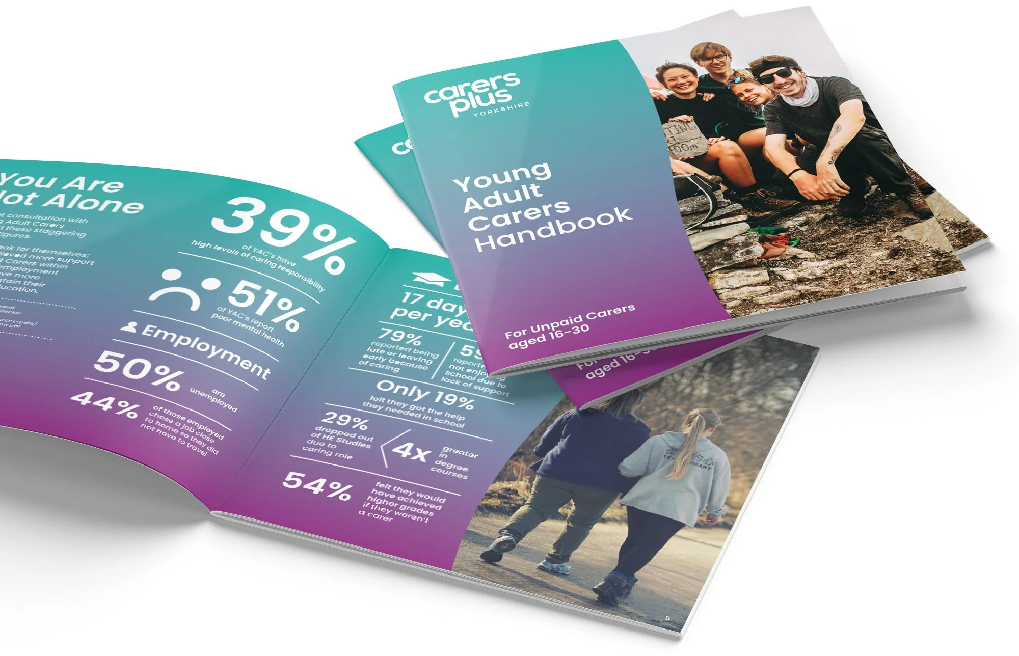 Carers Plus Yorkshire Charity Brochure Design by Fitzpatrick Design