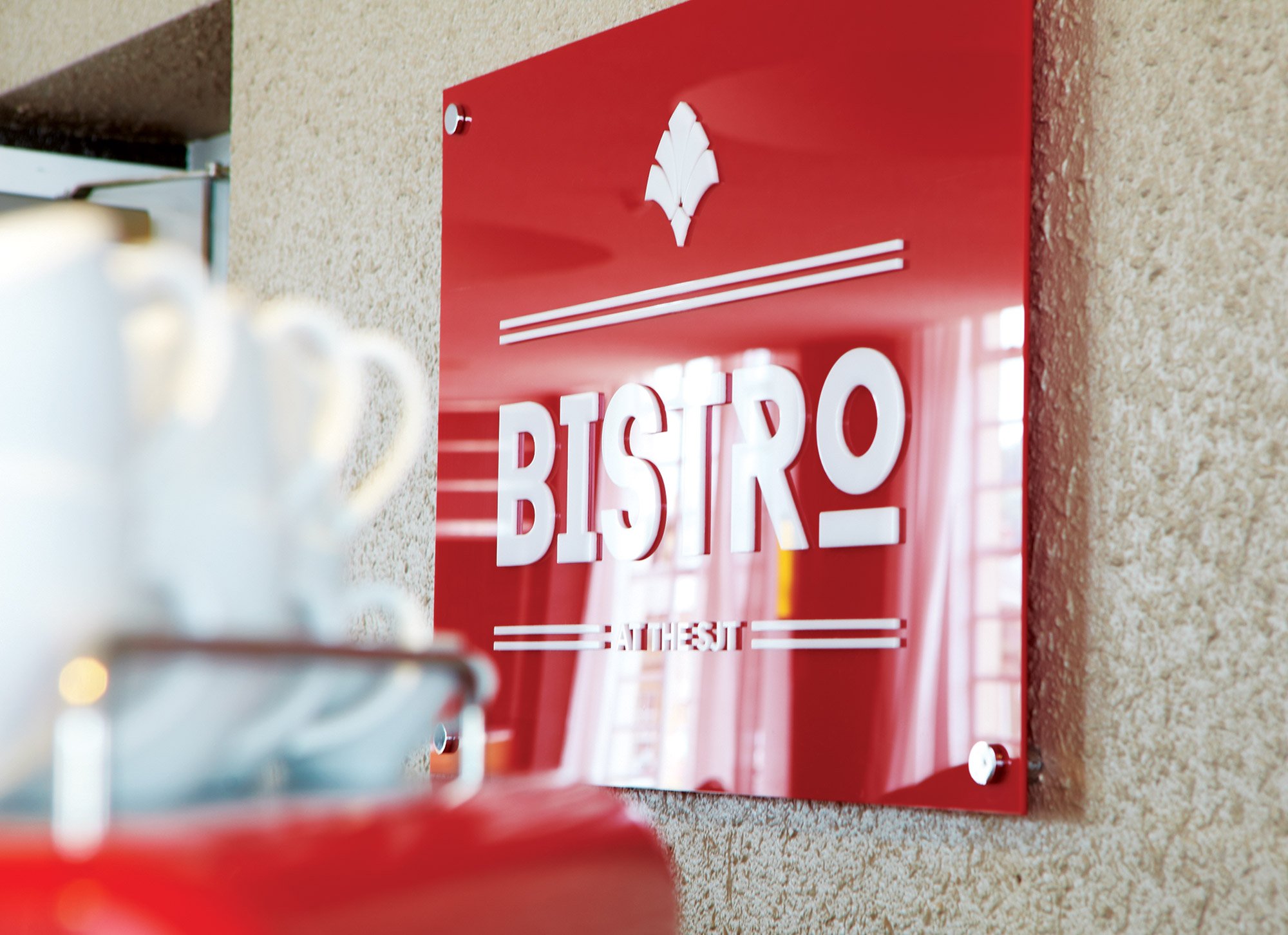Stephen Joseph Theatre Restaurant Signage by Fitzpatrick Design