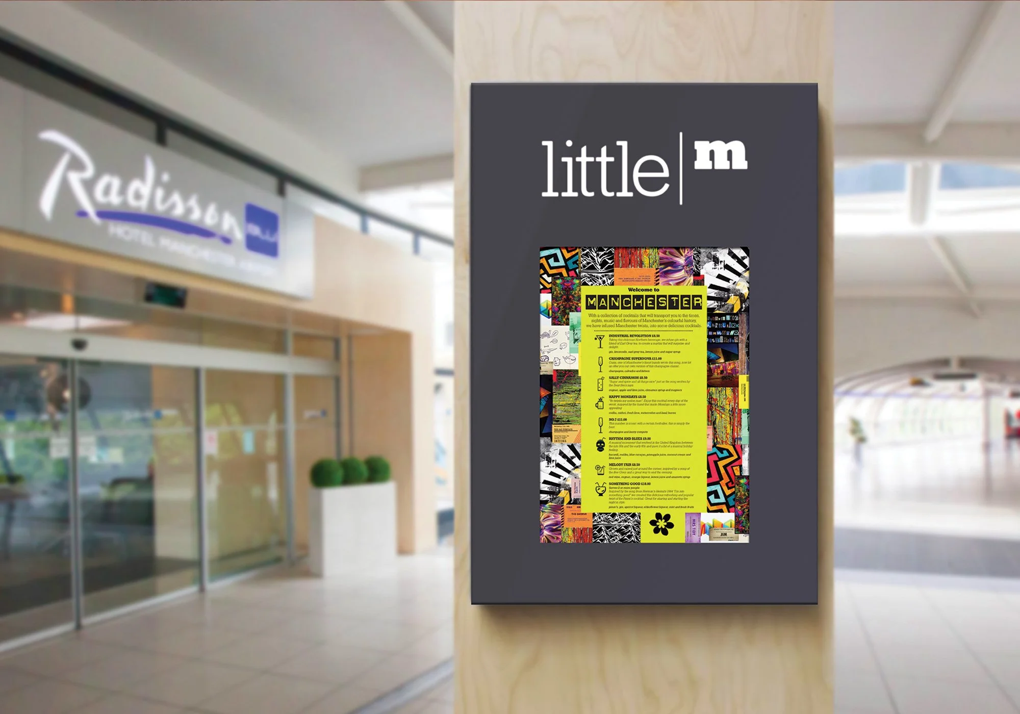 Radisson Blu Manchester Airport Graphic Design by Fitzpatrick Design