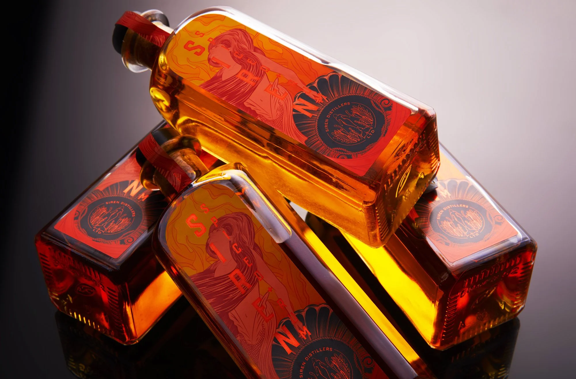 Siren Spiced Rum Luxury Bottle Design