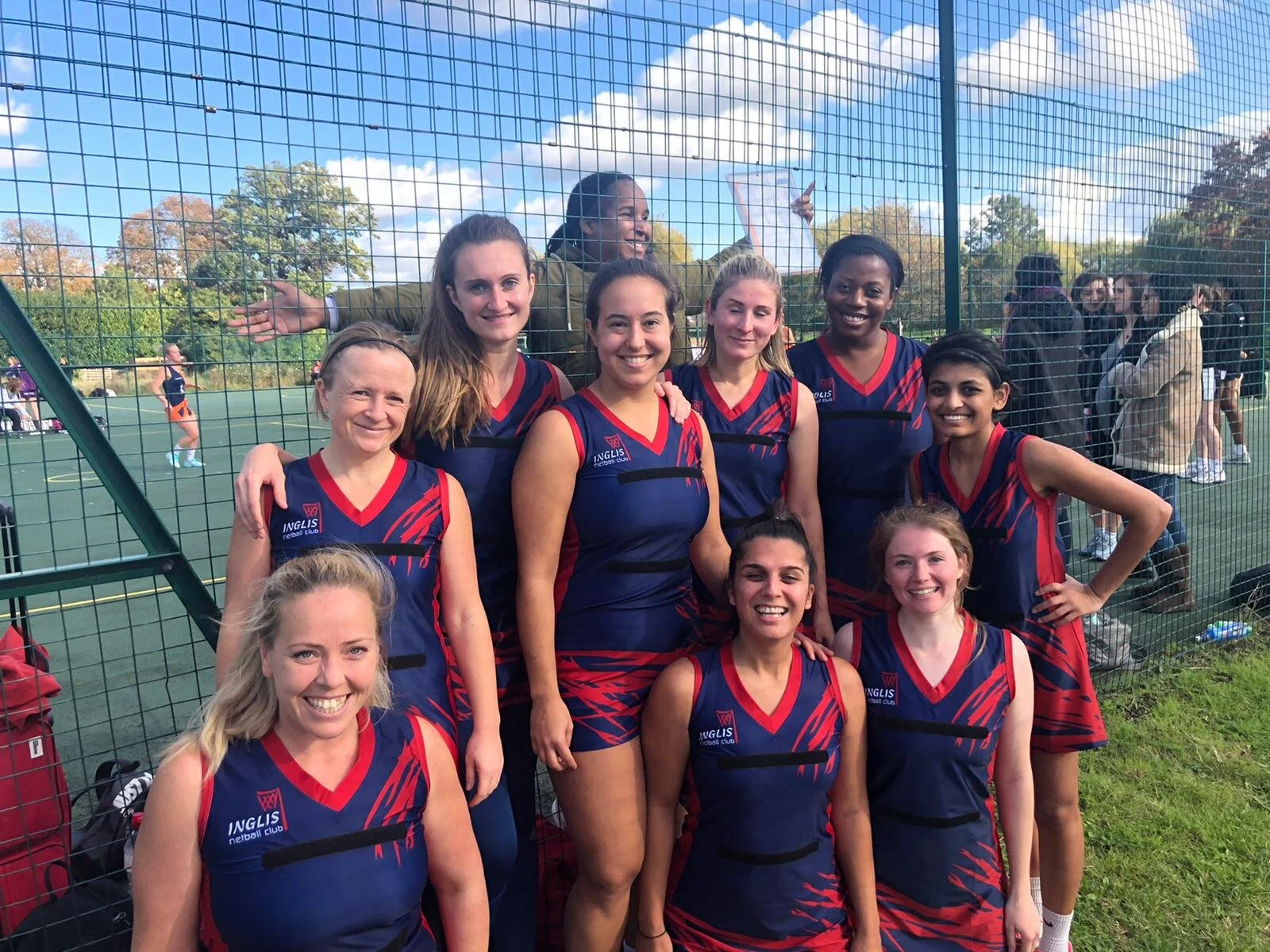 Inglis Netball Club sporting their new 19/20 season dresses for the first time