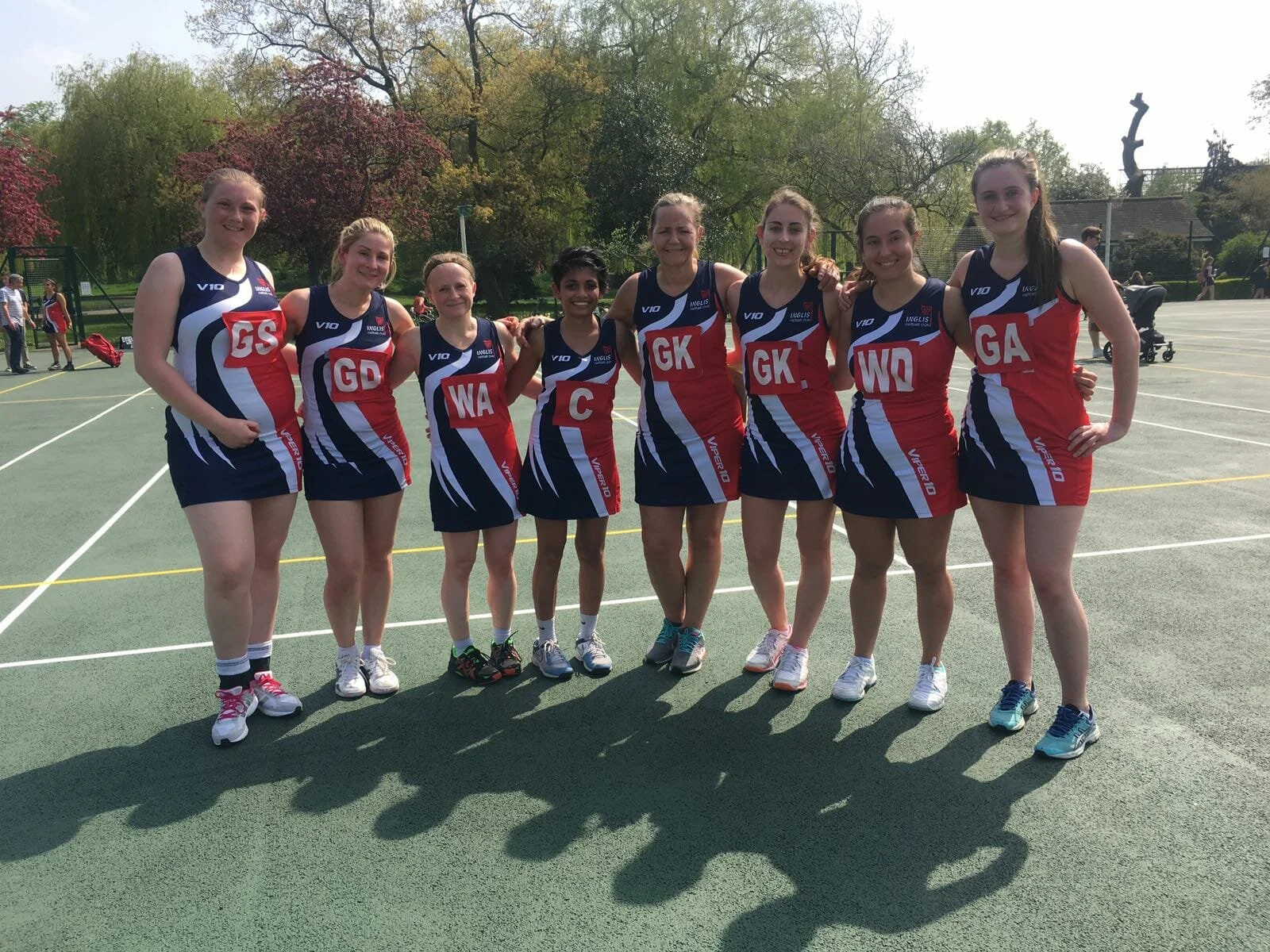 Inglis Netball Club B Team photographed at the North London Netball League in 2018