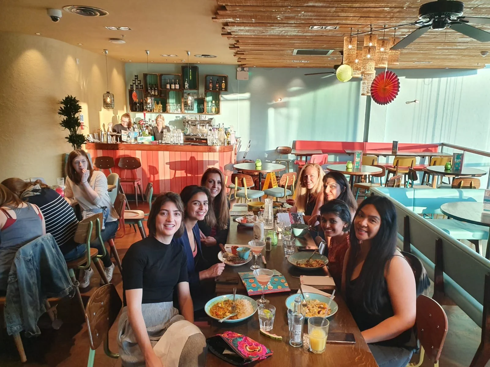 Inglis Netball Club players out for lunch